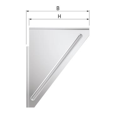 Product Image for FastFix corner bracket VH 210x165x4