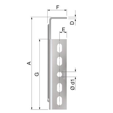 Product Image for FastFix corner bracket VH 210x165x4
