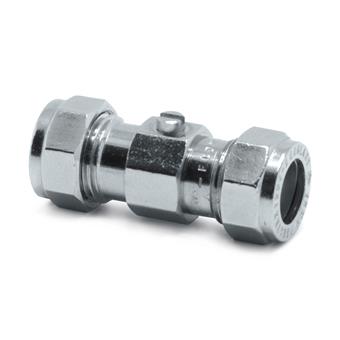 Product Image for Chromium Plated Straight Pattern Brass Service Valve
