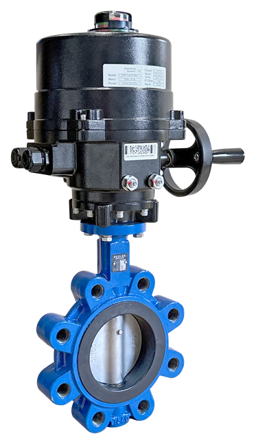 Product Image for Pegler butterfly valve motor operated LUG PN25 DN65