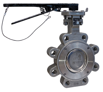 Product Image for Pegler butterfly valve Stainless Steel high performance lever operated LUG PN16 DN50