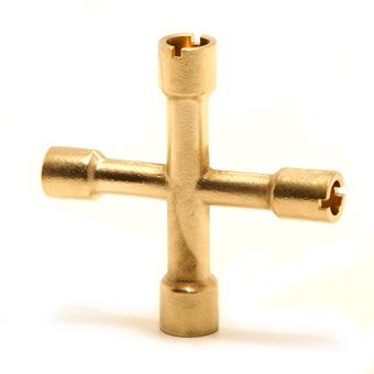 Product Image for Pegler Ball Valve Lockshield Cross Key