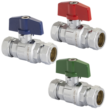 Product Image for Pegler Ball Valve with T handle (2 x compression)