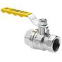 Thumbnail for Pegler Ball valve PB500 Yellow Lever (2 x female thread)