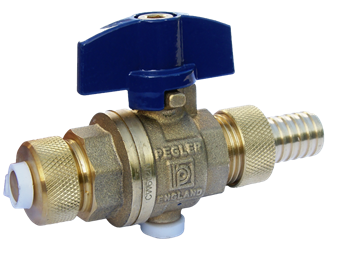 Product Image for Pegler Ball Valve Drain with Hose and Cap