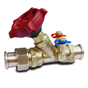 Thumbnail for VSH XPress ProFlow static commissioning valve FODRV with union connection (2 x press)