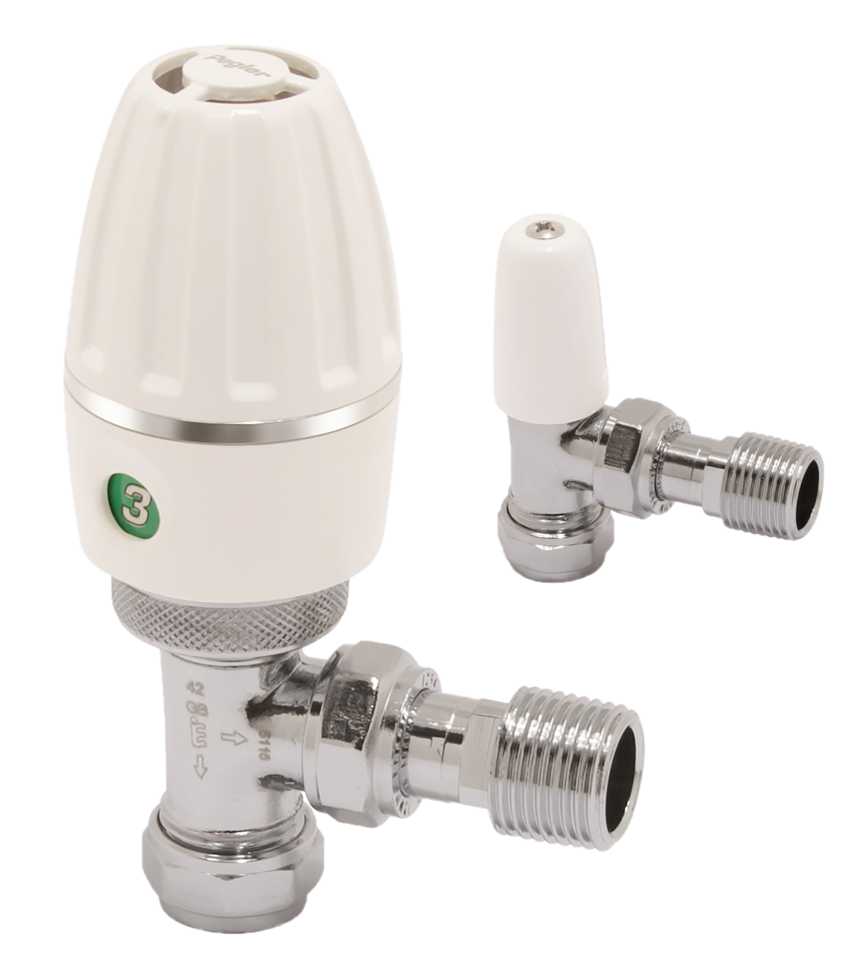 angle pattern thermostatic radiator valve with (367 cpls)