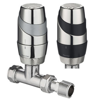 Product Image for straight pattern thermostatic radiator valve vertical or horizontal mounting for copper