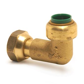 Product Image for VSH Tectite Irish bent tap connector  (push x nut end)