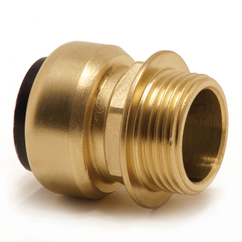 Product Image for VSH Tectite Pro Straight Male Connector, push fit x bsp parallel male thread