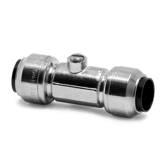 Product Image for VSH Tectite Pro Chromed Servicing Valve, push-fit x push-fit