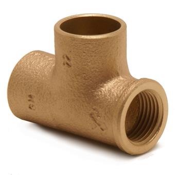 Product Image for Pegler Yorkshire tee reduced threaded branch FFF 28xRp1 1/2x28"