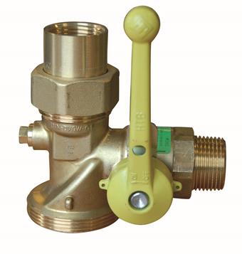 Product Image for SEPP Gas kogelafsluiter haaks m str.beveiliging v enkelstr. Gasmeter DN25 (buitendraad x binnendraad)