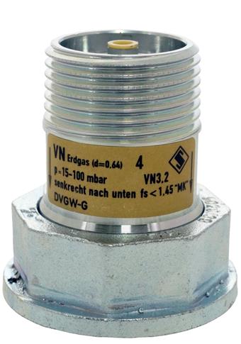 Product Image for Seppelfricke SEPP Gas wartelkoppeling met stromingsbeveiliging voor gasmeter 1" (DN25) 4m3/h