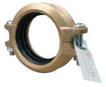 Product Image for VSH Shurjoint Transition coupling (IPSxCTS) 73 x 66.7 (2.5x2.5) NSF61 epoxy Gold