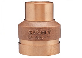 Product Image for VSH Shurjoint bronze Concentric Reducer Cup-End 54x41.3 (2x1.5)