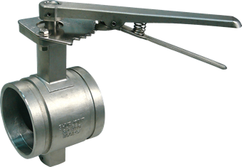 Product Image for VSH Shurjoint Stainless Steel butterfly valve lever MM 73 (2.5) NSF61