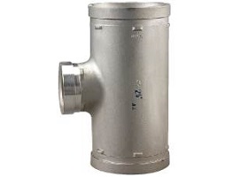 Product Image for VSH Shurjoint Stainless Steel reducing tee MMM 42.4x33.7 304