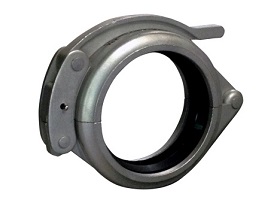 Product Image for VSH Shurjoint stainless steel hinged lever coupling (2 x groove), EPDM gasket