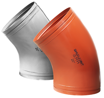 Product Image for VSH Shurjoint wrought 45° elbow 457.2 orange