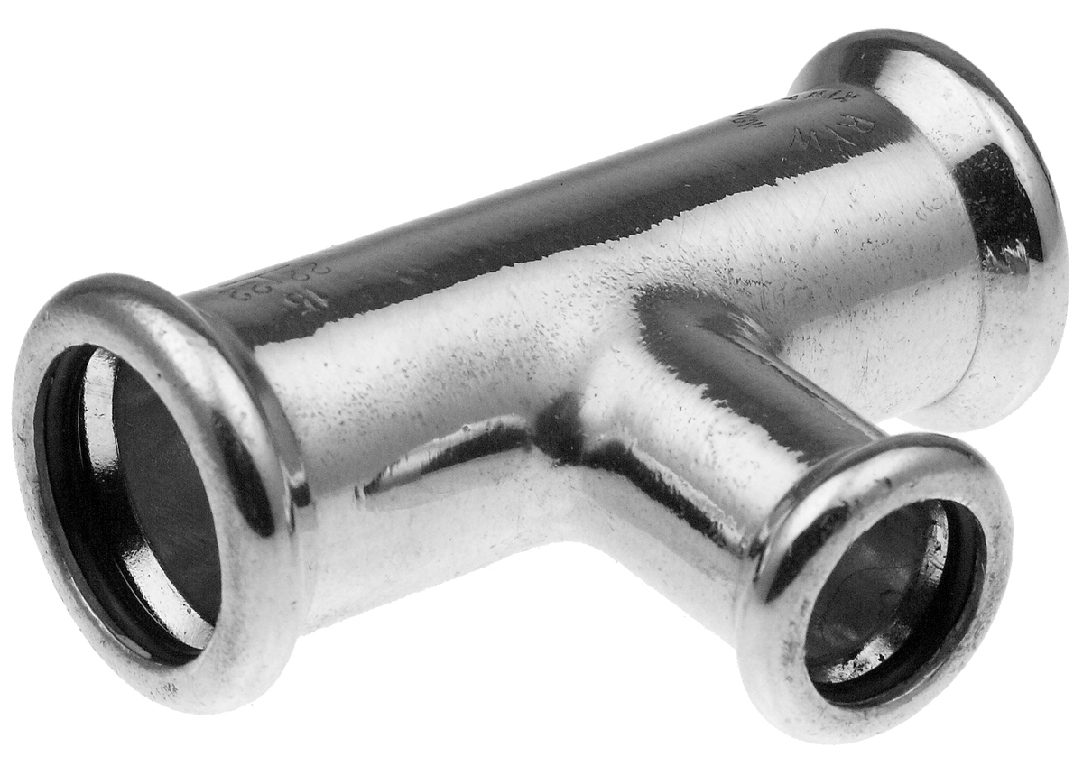 VSH XPress Copper Tpiece reduced FFF 22x22x15 Cr