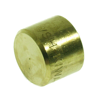 Product Image for VSH End Feed brass end cap (1 x solder)