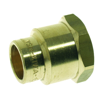 Product Image for VSH End Feed Brass straight connector FF 15xRp1/2"