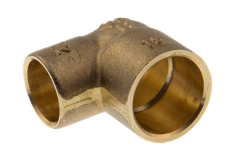 Product Image for VSH End Feed Brass elbow 90° reducer FF 22x15
