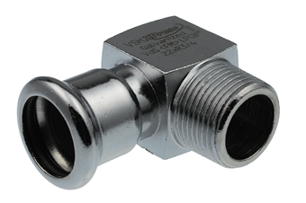 Product Image for VSH XPress Staalverzinkt kniekoppeling 90° FM 18xR1/2"