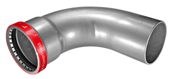 Product Image for VSH PowerPress bocht 90 EPDM, FØ 4"