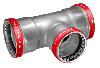 Product Image for VSH PowerPress T-koppeling EPDM FFF 3"