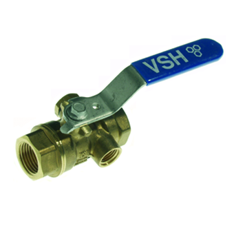 Product Image for VSH water ball valve with drain possibility FF G3/4"