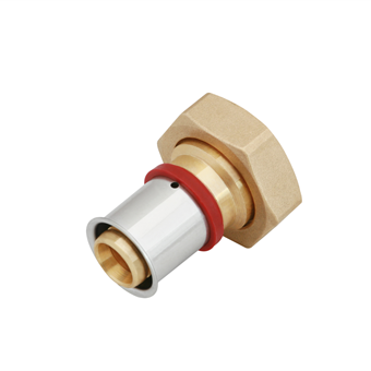 Product Image for VSH MultiPress brass coupling with nut FF 25xG1"
