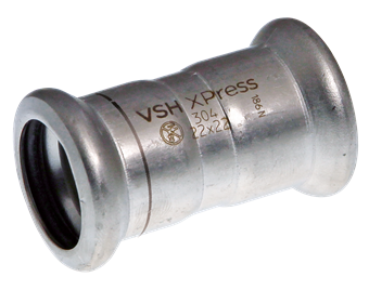 Product Image for VSH XPress Stainless 304 straight coupling (2 x press)