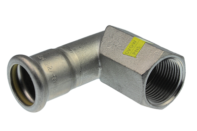 Product Image for VSH XPress RVS Gas kniekoppeling 90° (press x binnendraad)