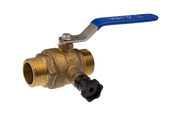 Product Image for VSH ball valve with drain MM flat seal G1"