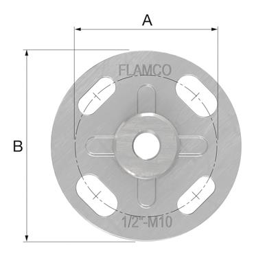 Product Image for Backplate round M10-G1/2
