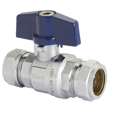 Product Image for Pegler Ball Valve with T handle (2 x compression)