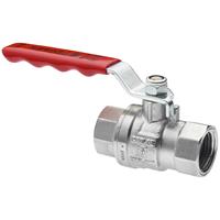 image for PB500_Chromium_Plated_Brass_Full_Bore_Ball_Valve_Red_Lever_Handle_PN25