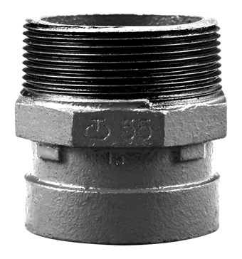 Product Image for VSH Shurjoint groef adapter MM 48,3xR1 1/2" verzinkt