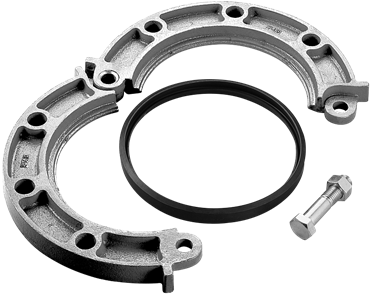 Product Image for VSH Shurjoint DIN PN10/16 flange adapter (groove x flange), EPDM gasket