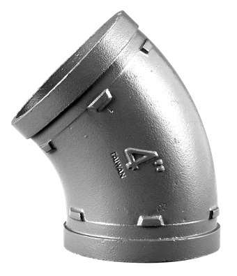 Product Image for VSH Shurjoint 45° elbow MM 88.9 galvanized