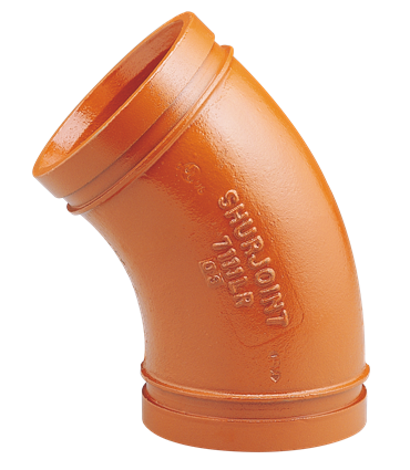Product Image for VSH Shurjoint 1.5D 45° elbow (2 x groove)