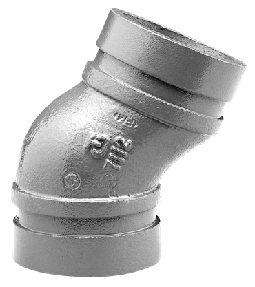 Product Image for VSH Shurjoint 22.5° gooseneck elbow (2 x groove)