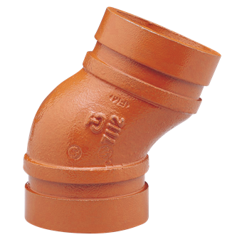 Product Image for VSH Shurjoint gooseneck 22.5° elbow MM 165.1 orange