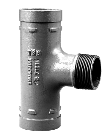 Product Image for VSH Shurjoint reducing tee (groove x male thread x groove)