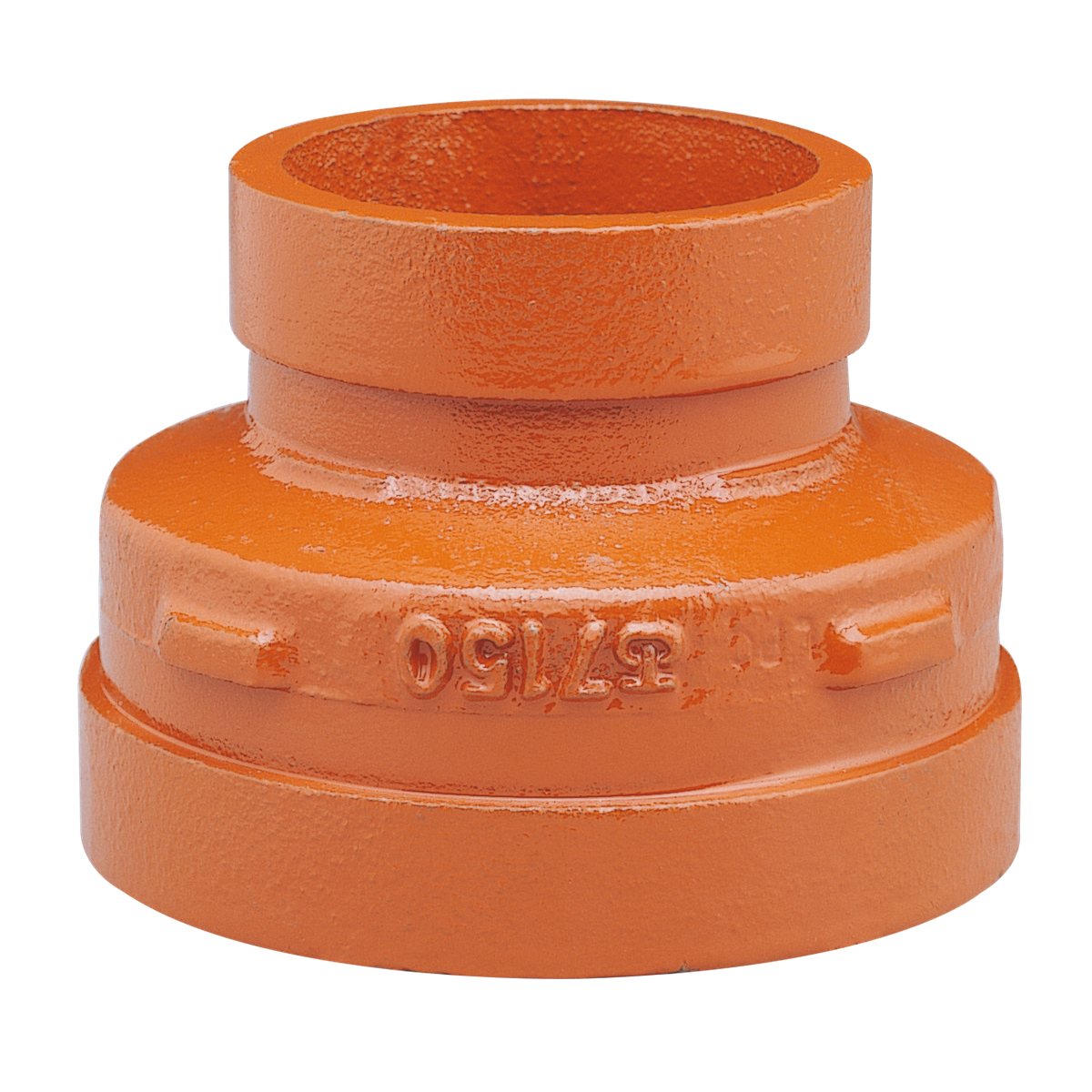 VSH Shurjoint concentric reducer MM 114.3x76.1 orange