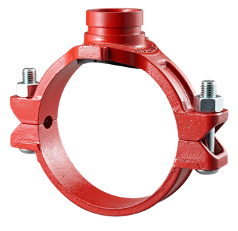 Product Image for VSH Shurjoint mechanical tee MM 114.3x88.9 red ISO