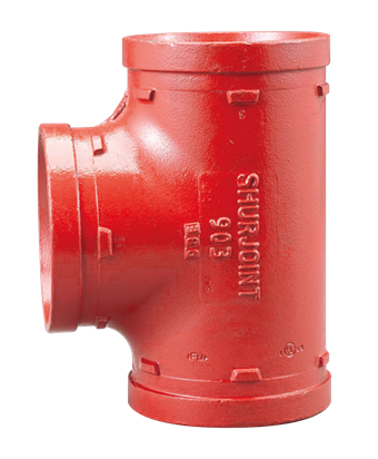 Product Image for VSH Shurjoint fire tee short radius MMM 114.3 orange