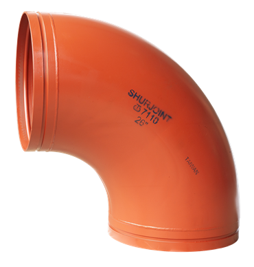 Product Image for VSH Shurjoint wrought long radius 90° elbow (2 x groove)